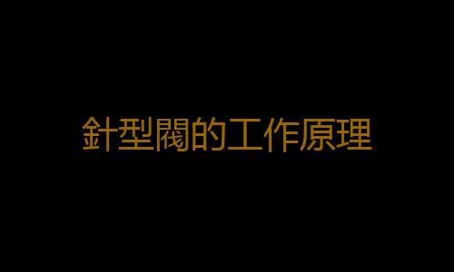 針型閥的工作原理